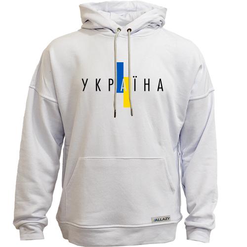 Худи без начісу з написом Україна (2)