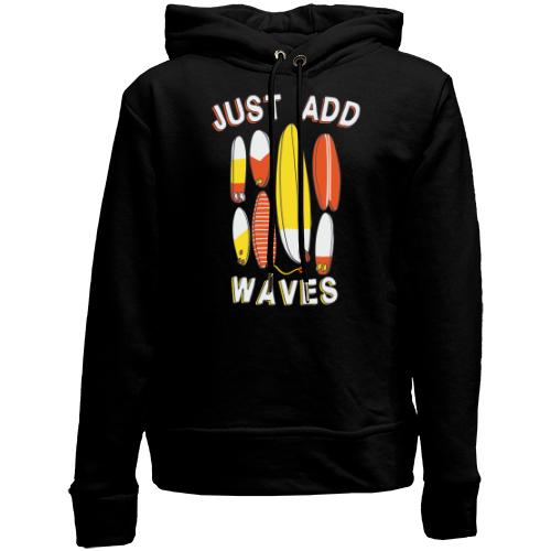 Детский худи без флиса Just add waves Серфинг