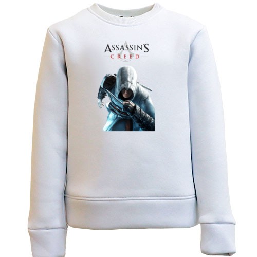 Детский свитшот с Альтаиром из Assassin’s Creed и официальным логотипом игры