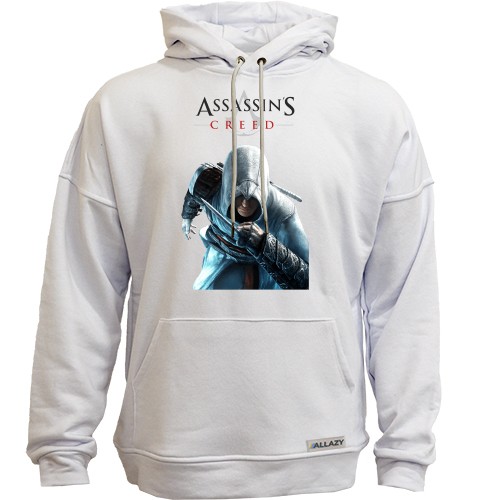 Худи без начеса с Альтаиром из Assassin’s Creed и официальным логотипом игры