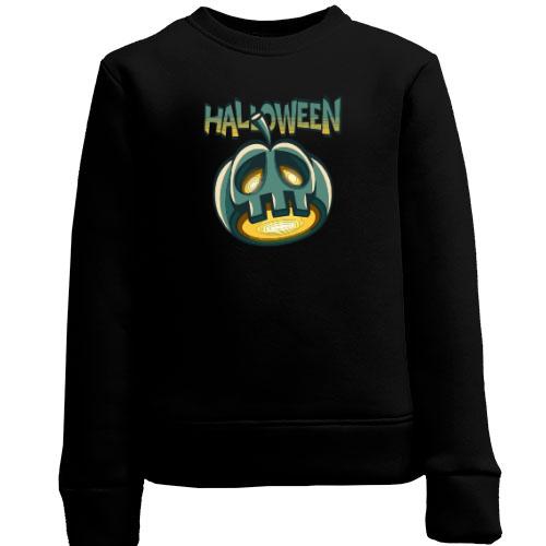 Дитячий світшот Halloween Сіра Гарбуз