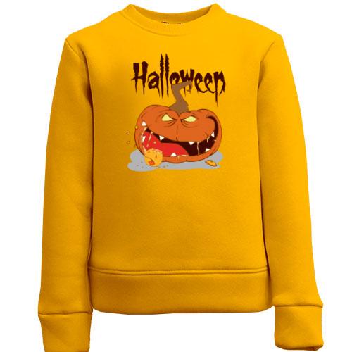 Дитячий світшот Halloween Зубаста Гарбуз
