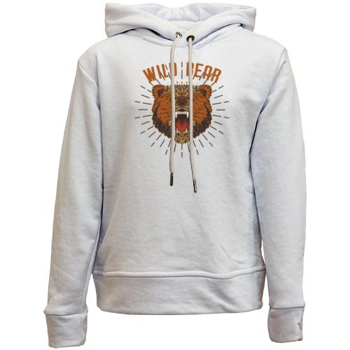Детский худи без флиса Wild Bear Head