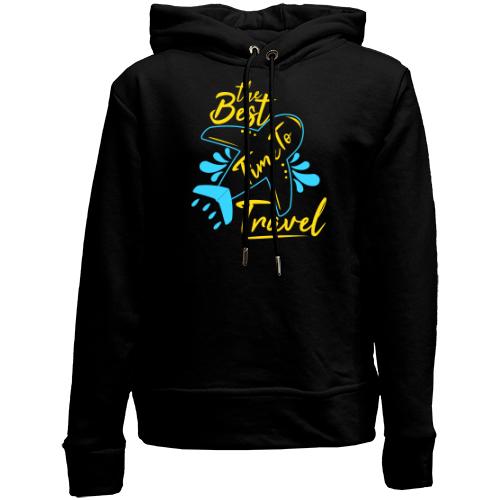 Дитячій худі без флісу Best time to travel