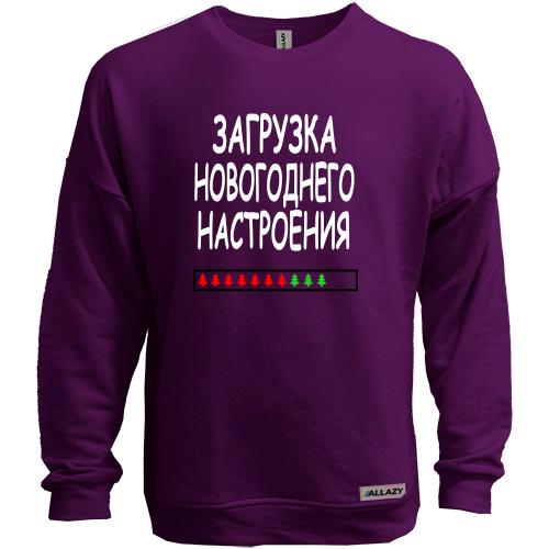 Свитшот без начеса с надписью 