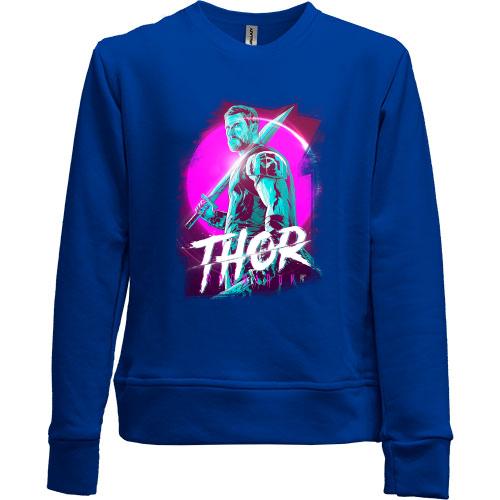 Детский свитшот без начеса с Тором (Thor)