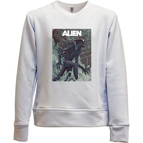 Детский свитшот без начеса с постером Alien