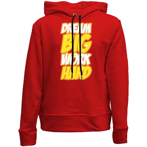 Дитячій худі без флісу Dream big - work hard