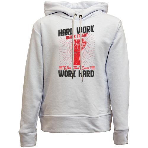 Детский худи без флиса Hard Work - Work Hard