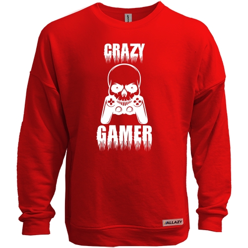 Світшот без начісу Crazy Gamer