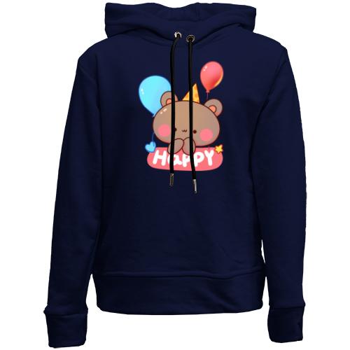 Дитячій худі без флісу Bear Happy Birthday