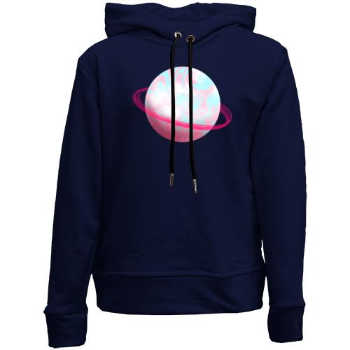 Детский худи без флиса Pink planet