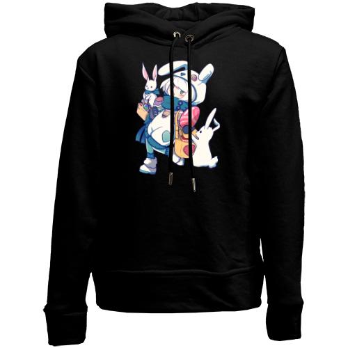 Дитячій худі без флісу Anime Bunny