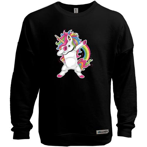 Свитшот без начеса Rainbow Unicorn