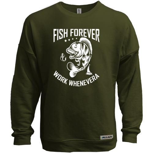 Свитшот без начеса Fish forever