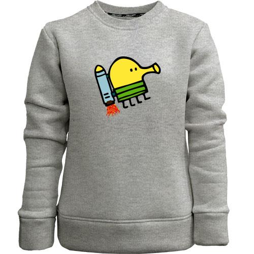 Детский свитшот без начеса с Doodle Jump