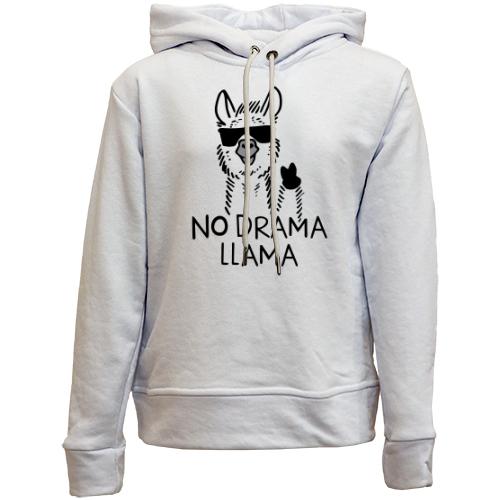 Детский худи без флиса No Drama LLama