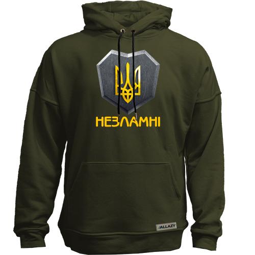 Худи без начісу з гербом України - Незламні
