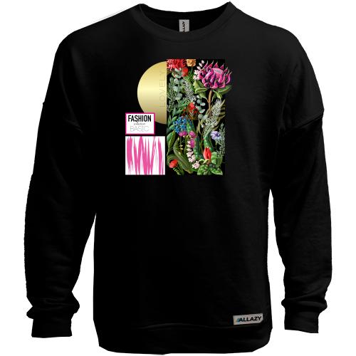 Світшот без начісу Fashion Basic Flowers