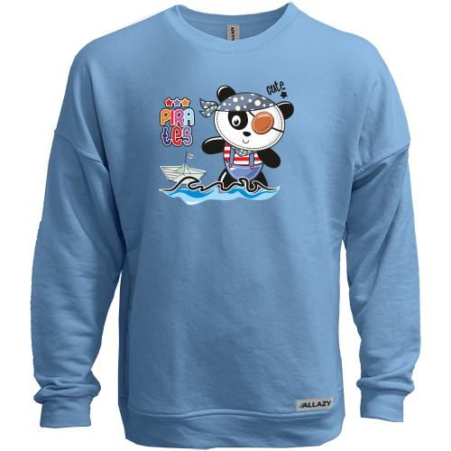 Світшот без начісу Cute Pirates Panda
