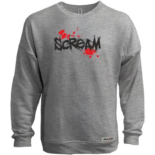 Свитшот без начеса Scream с каплями крови