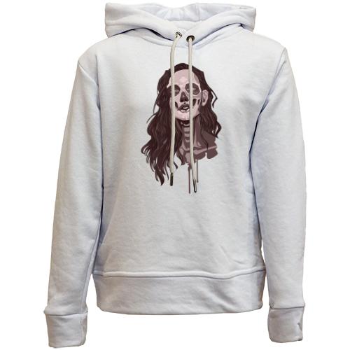 Дитячій худі без флісу girl makeup skull
