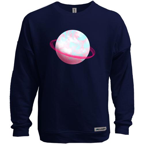 Свитшот без начеса Pink planet