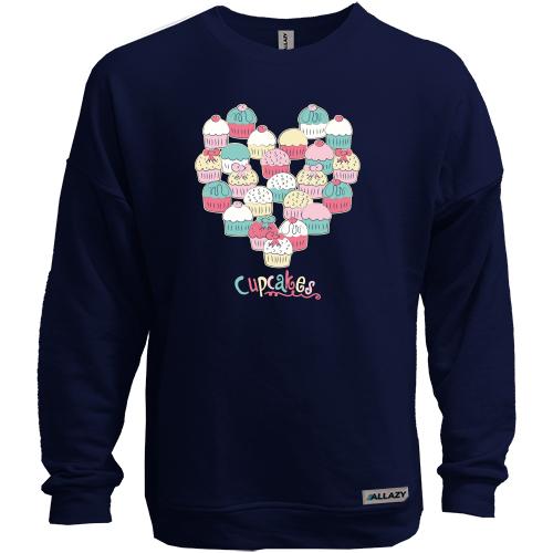 Світшот без начісу Cake Heart