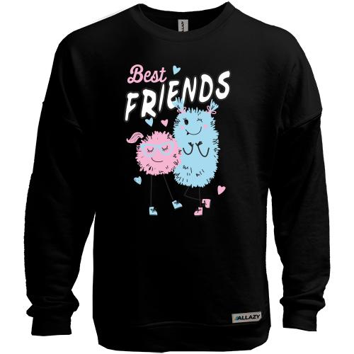 Світшот без начісу Pink and Blue Best Friends