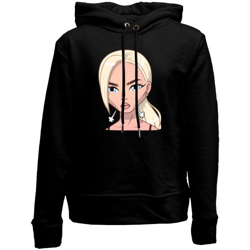 Детский худи без флиса Art. Blonde angry