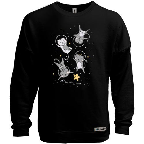 Свитшот без начеса Let's get lost in Space