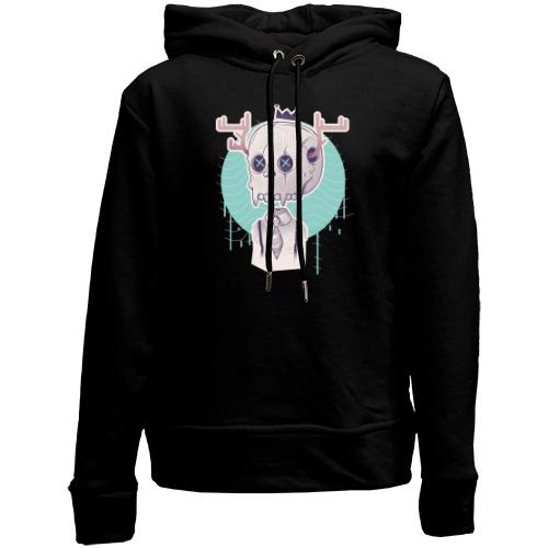 Детский худи без флиса Skull with horns