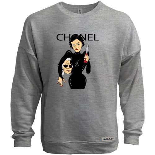 Свитшот без начеса Chanel woman with knife