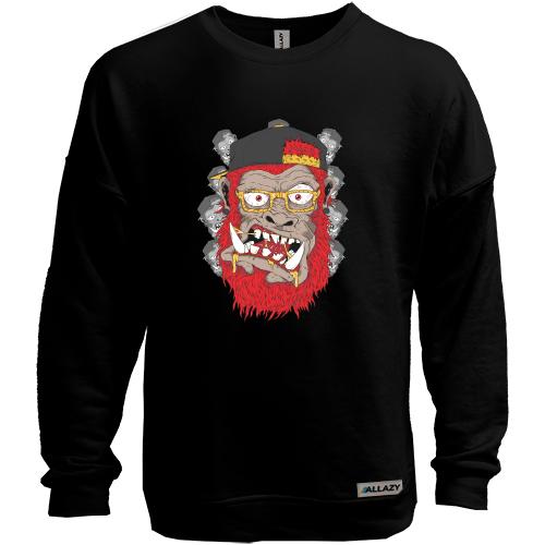 Світшот без начісу Gorilla with red beard