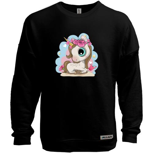 Світшот без начісу Baby unicorn