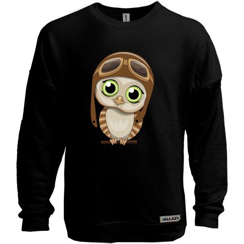 Свитшот без начеса Baby owl pilot