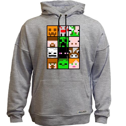 Худи без начісу Minecraft Creeper Patern