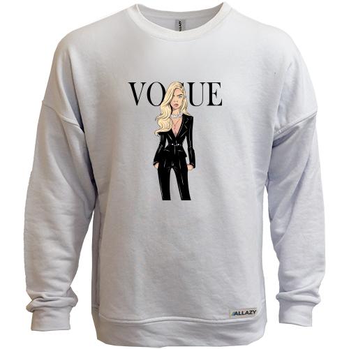 Світшот без начісу VOGUE Cara Delevingne.