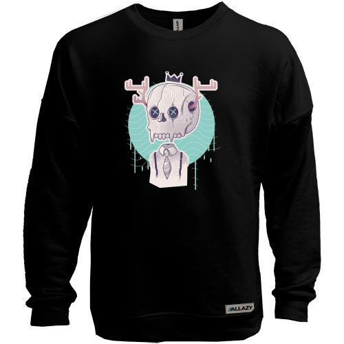 Свитшот без начеса Skull with horns