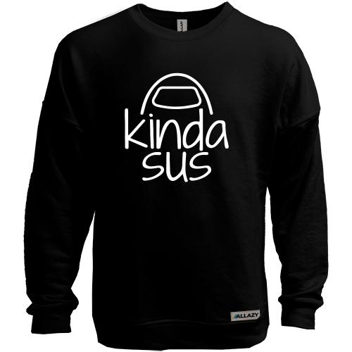 Світшот без начісу Among us Kinda sus