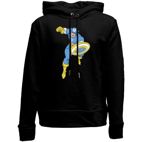 Детский худи без флиса Captain Ukraine