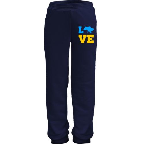 Дитячі трикотажні штани Love Ukraine (2)