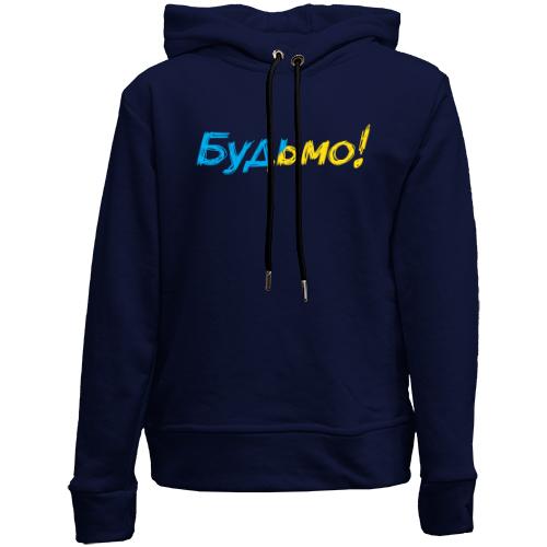 Дитячій худі без флісу з написом 