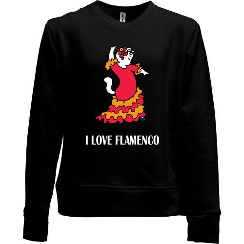 Дитячий світшот без начісу i love flamenco