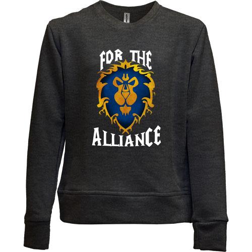Дитячий світшот без начісу For the alliance