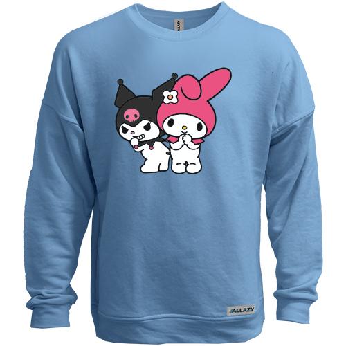 Світшот без начісу з Kuromi & My melody