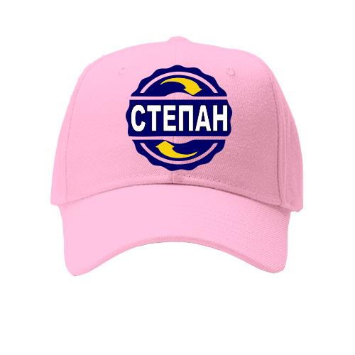 Детская кепка с именем Степан в круге
