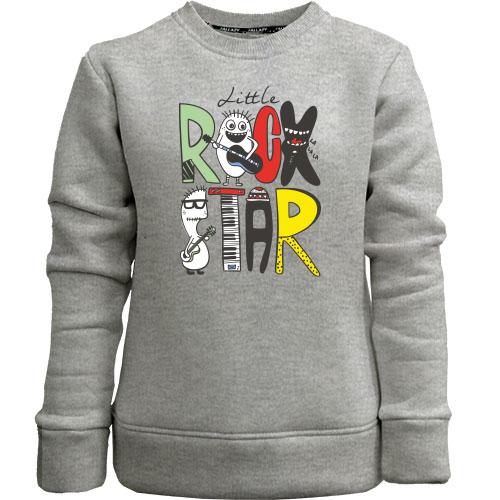 Дитячий світшот без начісу Little rock star