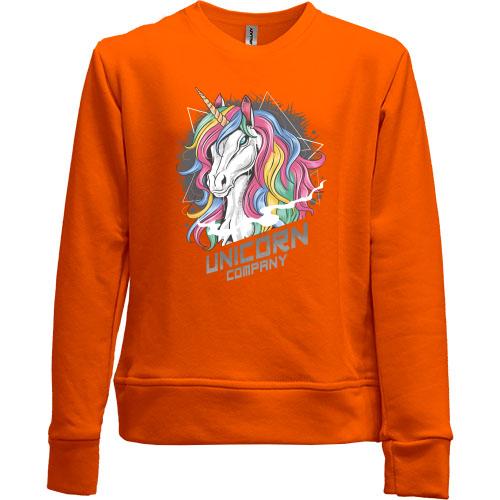 Детский свитшот без начеса Unicorn Company