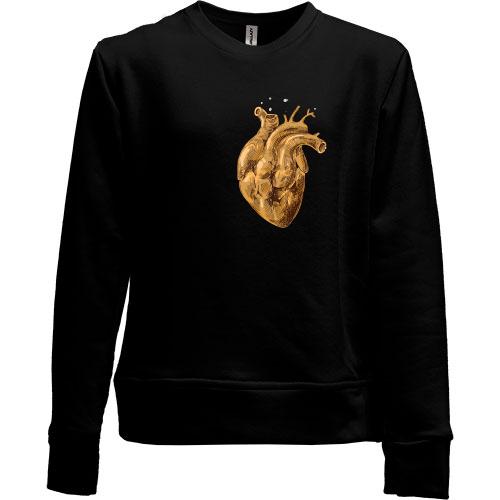 Детский свитшот без начеса Golden Heart